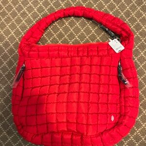 Brand new with tags fp movement free people carryall tote bag winterberry